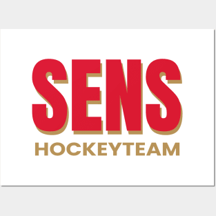 sens hockey team Posters and Art